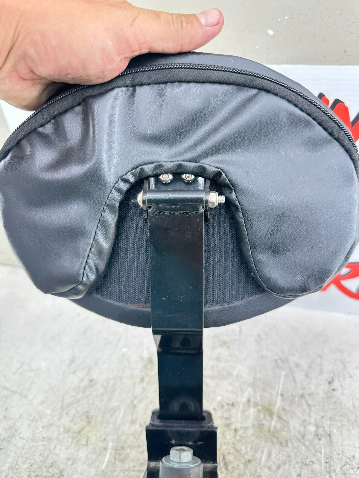 2007 Harley Electra Glide CVO Driver Backrest + Mounting Bracket