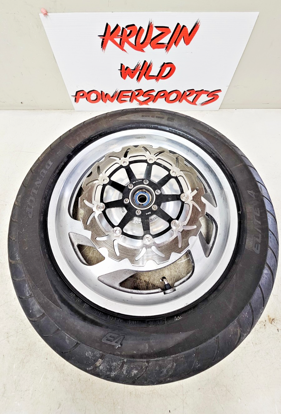 2000 HONDA VALKYRIE INTERSTATE Front Wheel Rim Tire 6 Spoke Brake Rotor 17x.35