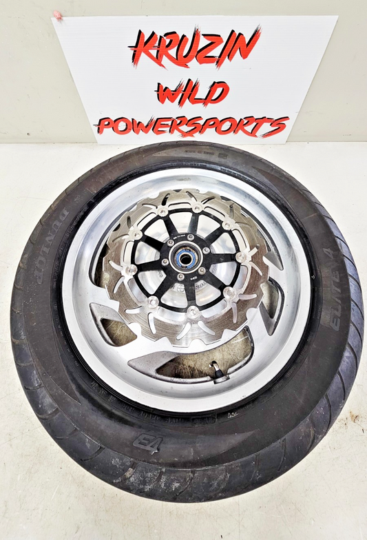 2000 HONDA VALKYRIE INTERSTATE Front Wheel Rim Tire 6 Spoke Brake Rotor 17x.35