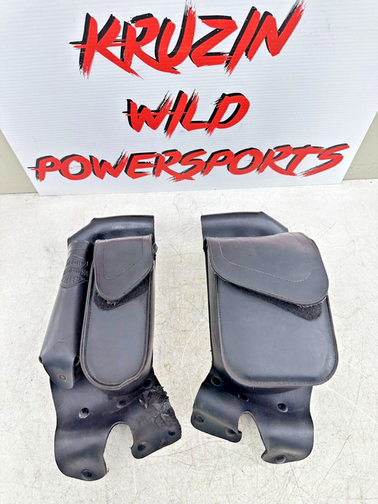 1999 HARLEY FLH ELECTRA GLIDE Saddlebag Bumper Rails Storage Pocket Luggage OEM