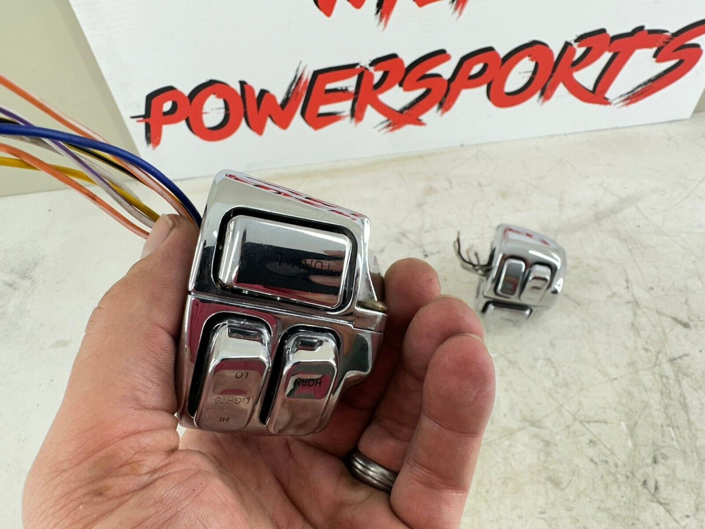 2003 HARLEY SOFTAIL Chrome Right Left Hand Controls Switch Housing