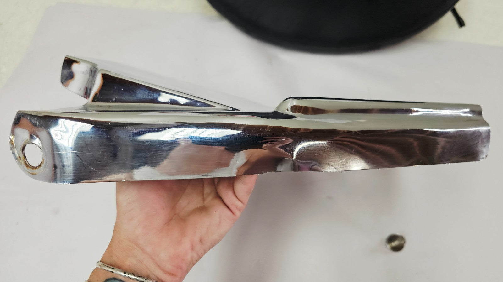 1995 HARLEY SOFTAIL FATBOY Corbin Solo Springer Driver Seat Chrome Filler Panel
