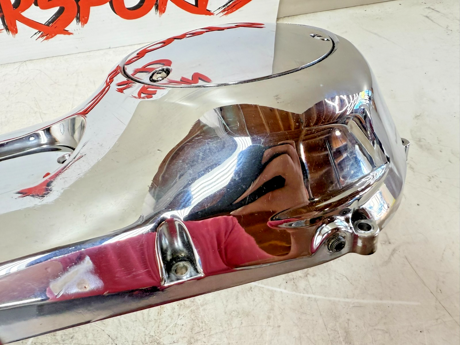 1997 HARLEY DAVIDSON SOFTAIL Outer Primary Clutch Cover Case Chrome Housing