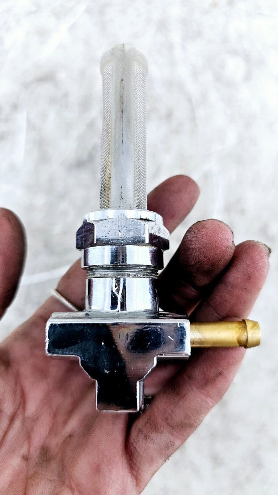 1994 HARLEY FLH ELECTRA GLIDE Chrome Gas Tank Petcock Valve