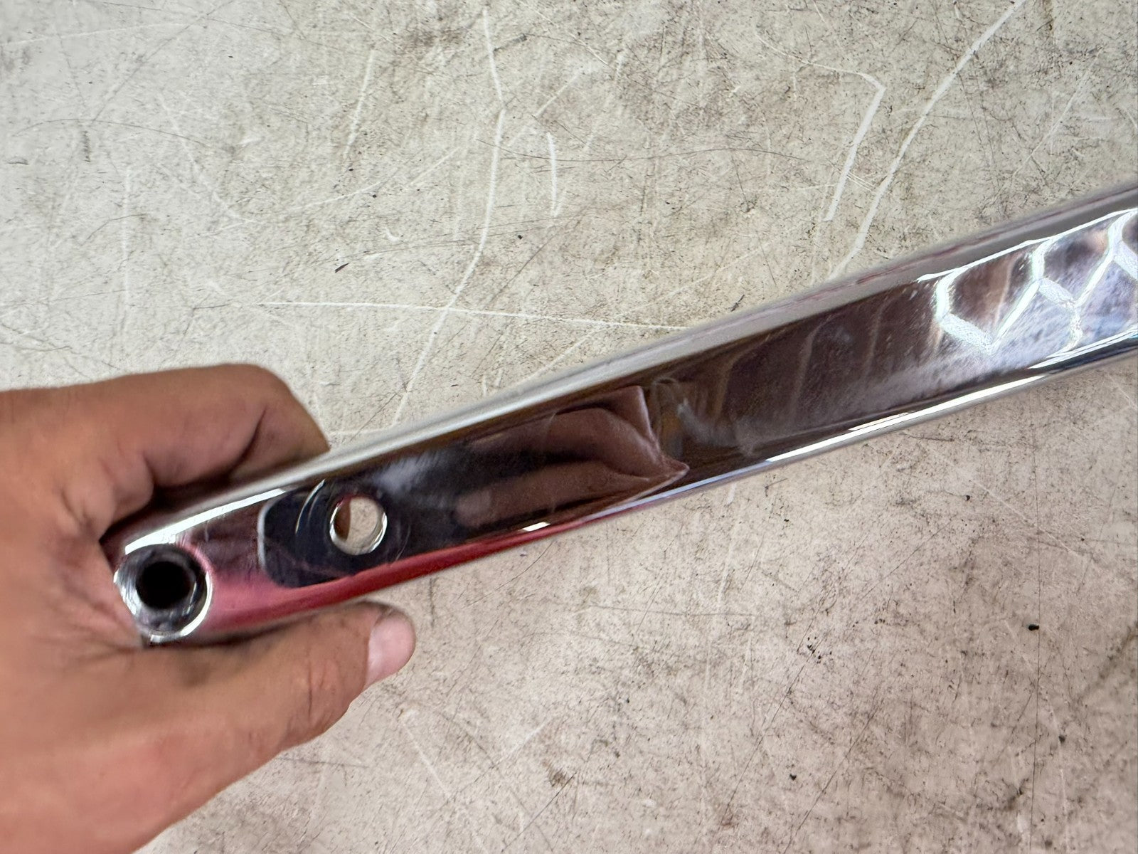 1997 HARLEY DAVIDSON SOFTAIL Chrome Rear Fender Frame Strut Arm Bars