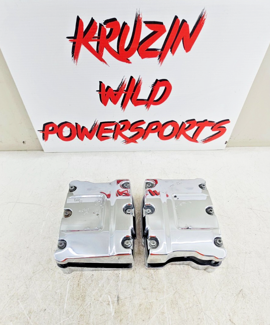 2000 HARLEY FLH ROADKING Chrome Cylinder Head Rocker Boxes 17593-99
