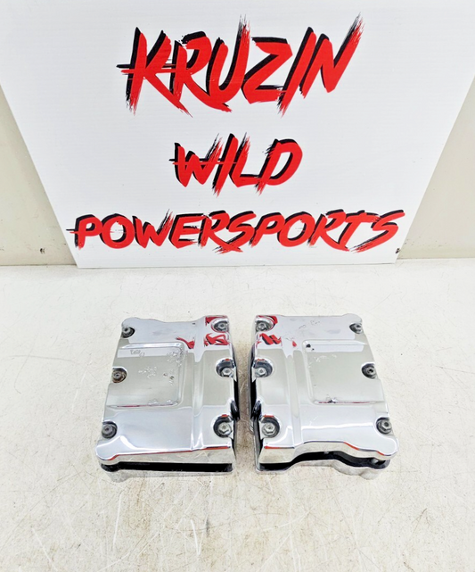 2000 HARLEY FLH ROADKING Chrome Cylinder Head Rocker Boxes 17593-99