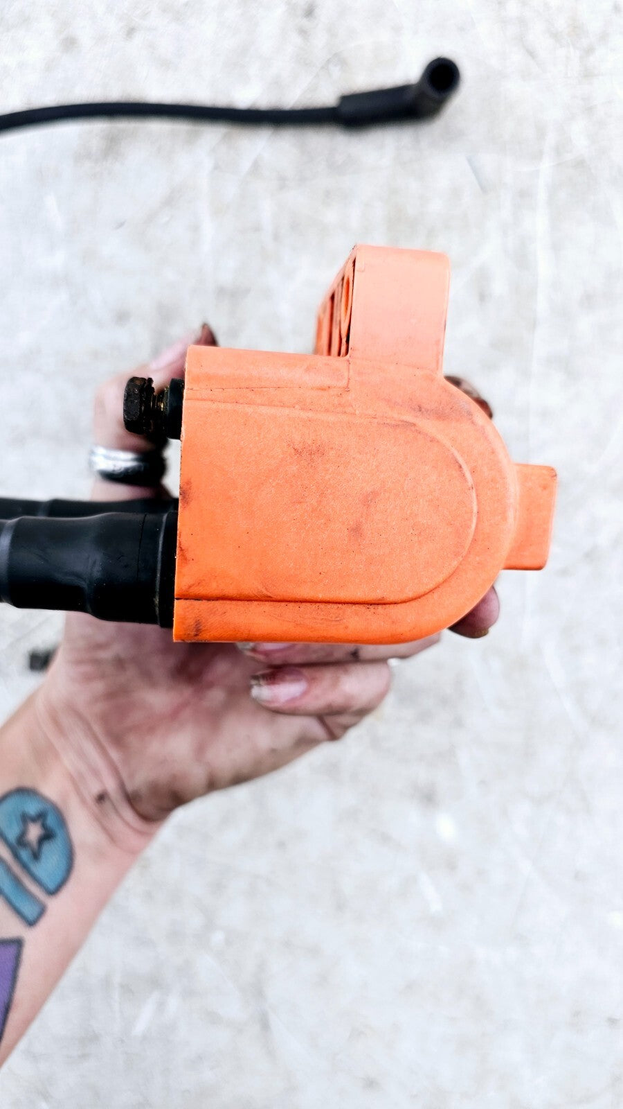 1995 HARLEY DYNA CONVERTIBLE Ignition Coil + Spark Plug Wires 31620-88 OEM HD