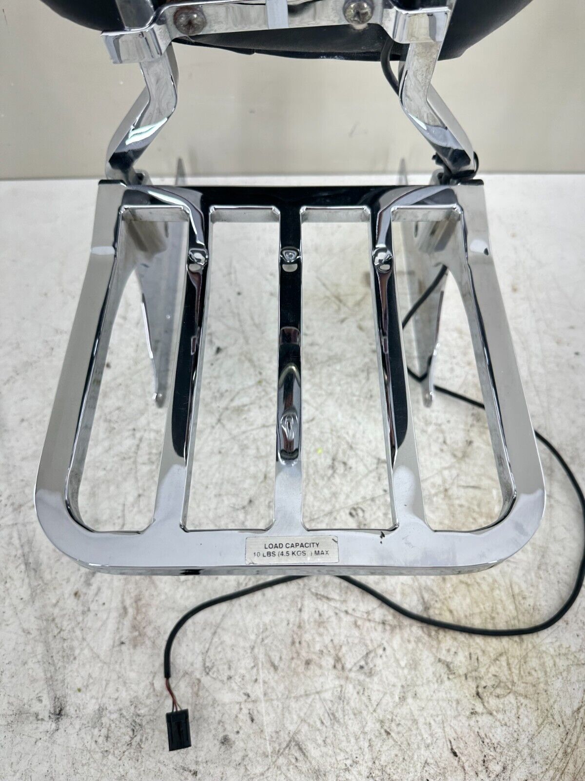 2003 HARLEY DAVIDSON SOFTAIL Passenger Backrest Sissy Bar w/ Pad & Luggage Rack