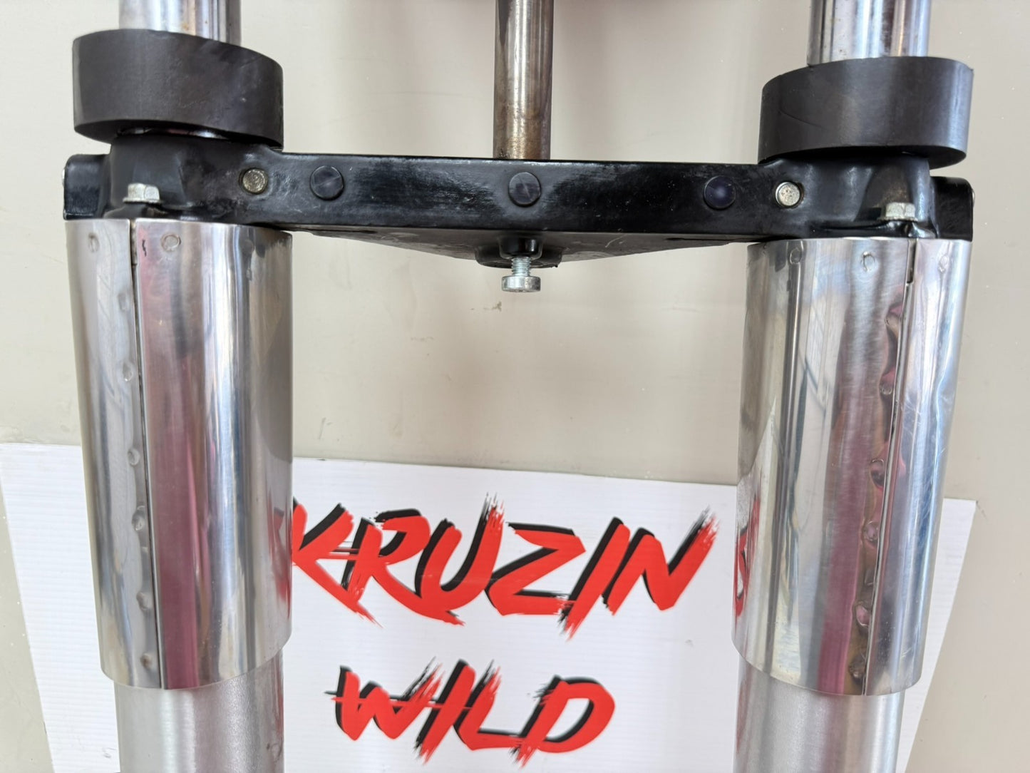 2003 HARLEY ELECTRA GLIDE Forks Triple Tree Clamp Axle Straight OEM HD