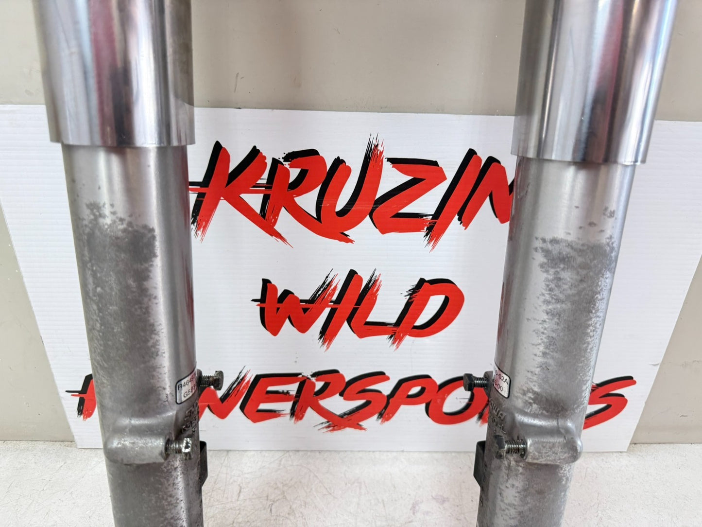 2003 HARLEY ELECTRA GLIDE Forks Triple Tree Clamp Axle Straight OEM HD