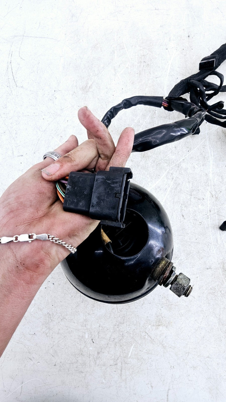 2001 Harley Davidson Sportster Headlight Wiring Harness + Ignition Switch w/ Key