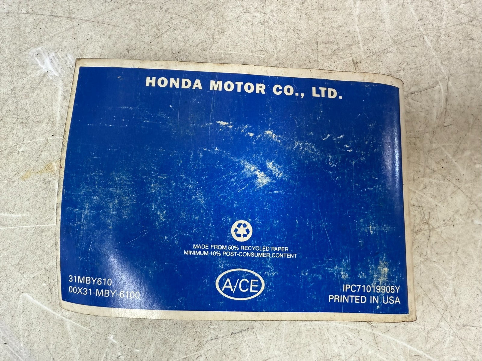 2001 HONDA VALKYRIE INTERSTATE Owner's Manual + CB Radio Guide Book