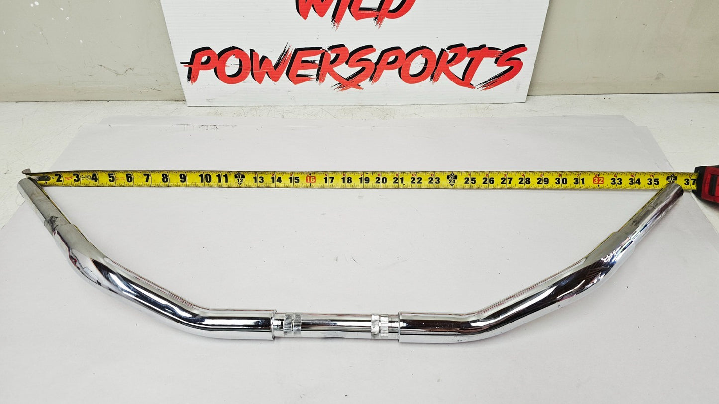1995 HARLEY SOFTAIL FATBOY Chrome 36" Wide Beach Bars Handlebars Oversized 1 1/4