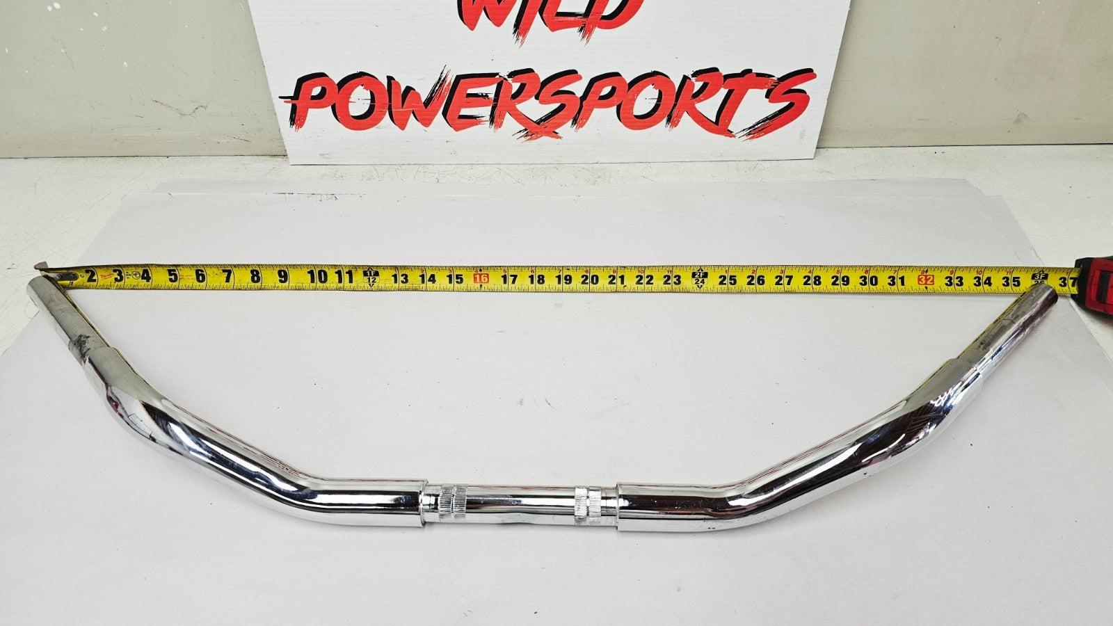1995 HARLEY SOFTAIL FATBOY Chrome 36" Wide Beach Bars Handlebars Oversized 1 1/4