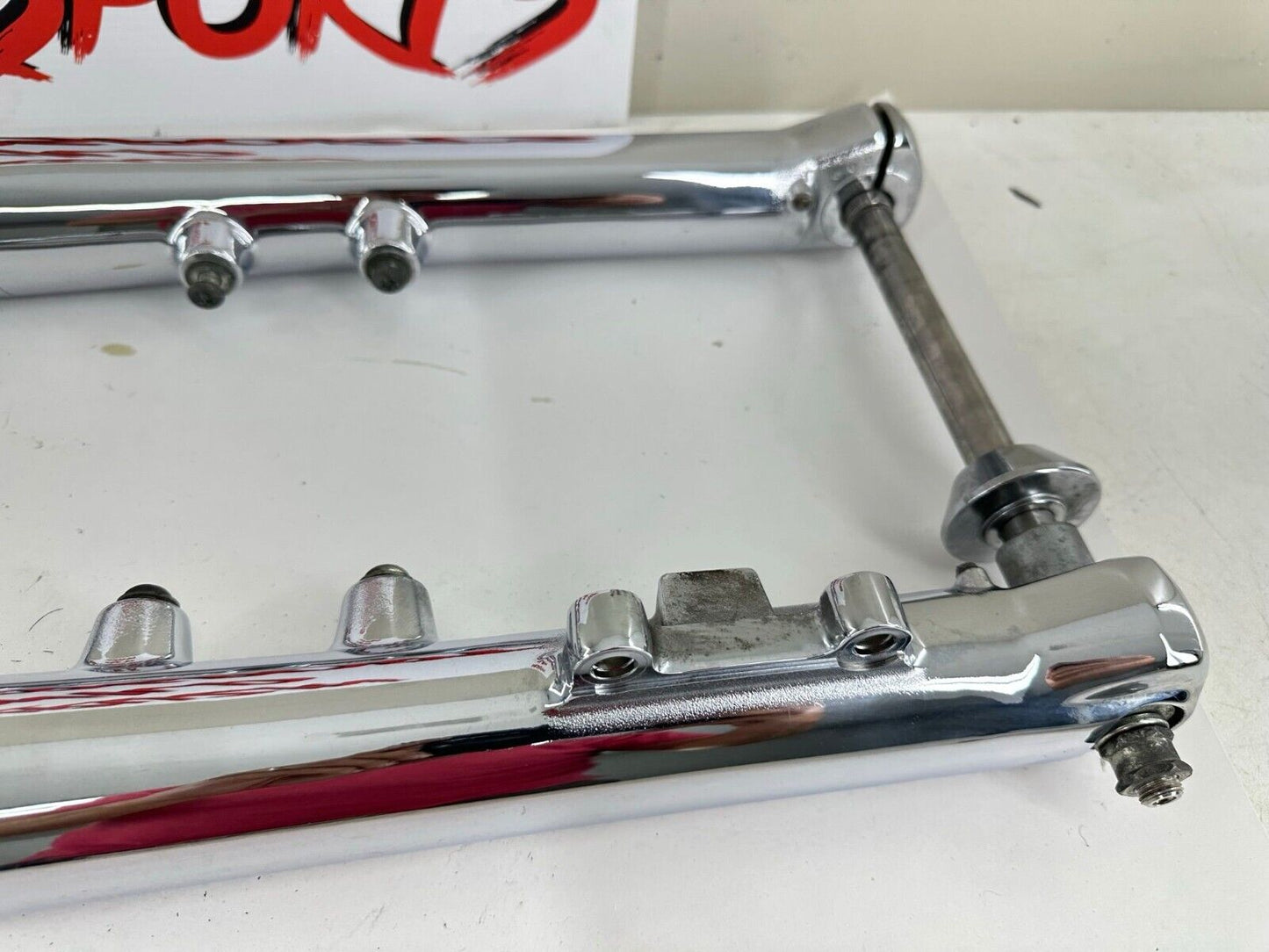 2005 HARLEY DAVIDSON SOFTAIL DEUCE Chrome Forks Triple Clamps 41mm