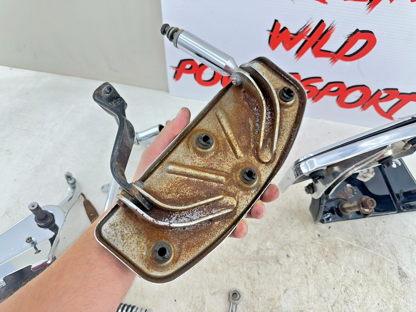1995 HARLEY SOFTAIL OEM HD Driver Floorboards Footrest Heel Toe Shifter Brake
