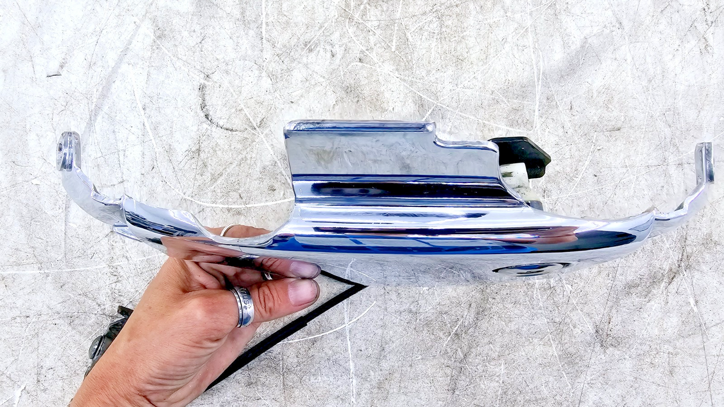 1999 HONDA VALKYRIE INTERSTATE Chrome Center Seat Lock Cover Fairing Panel