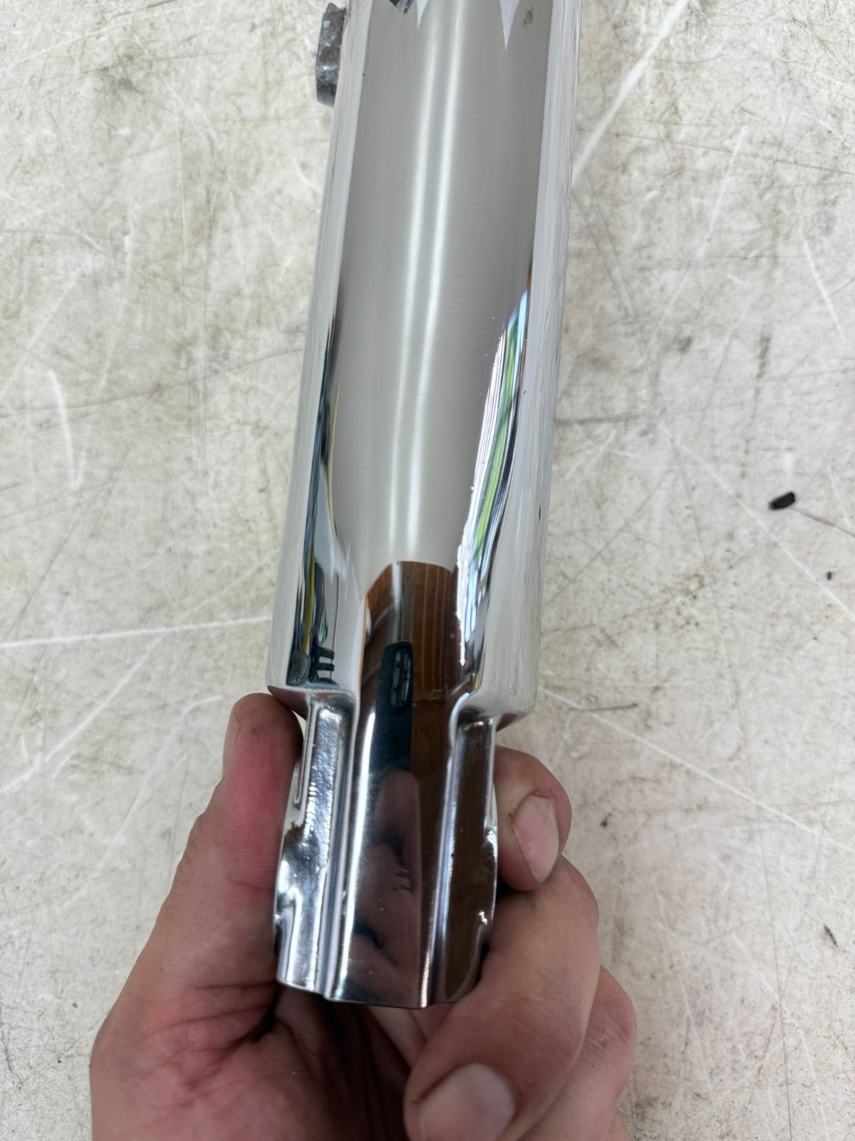 1997 HARLEY DAVIDSON SOFTAIL 41mm Left Chrome Fork Leg Tube Lower Slider