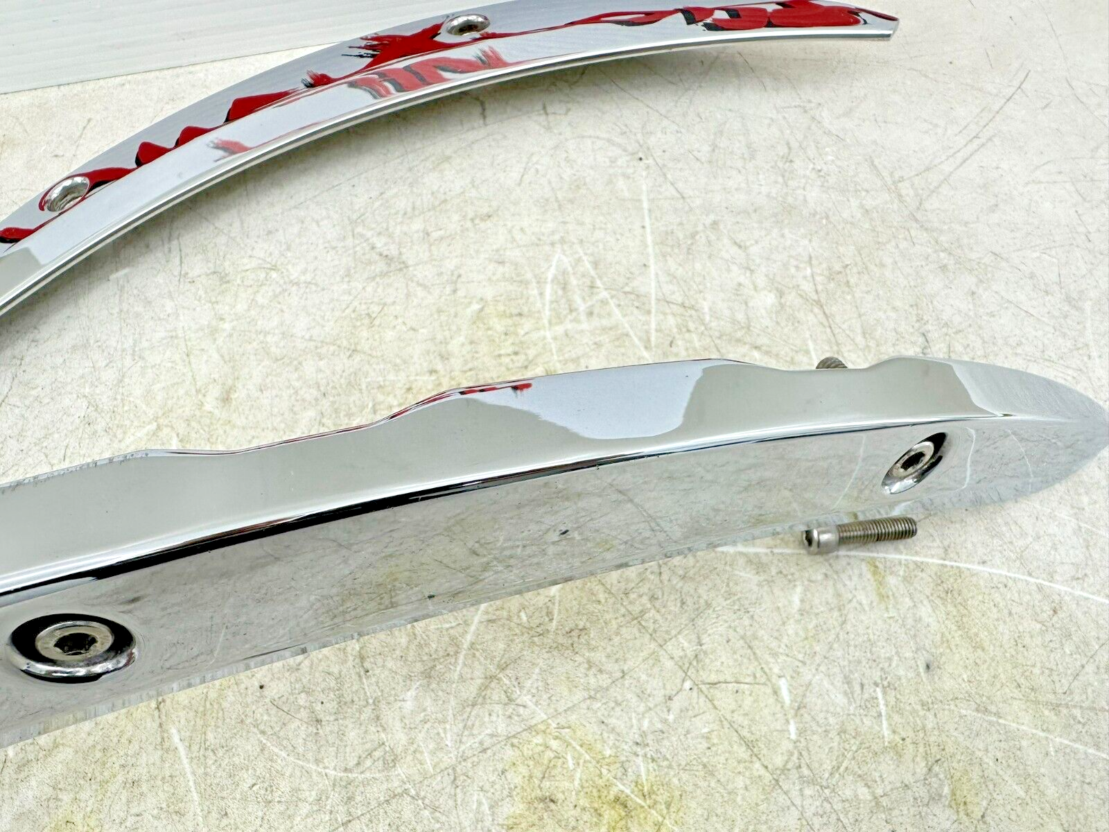 2005 Victory Kingpin Chrome Right Left Rear Fender Strut Arm Bars