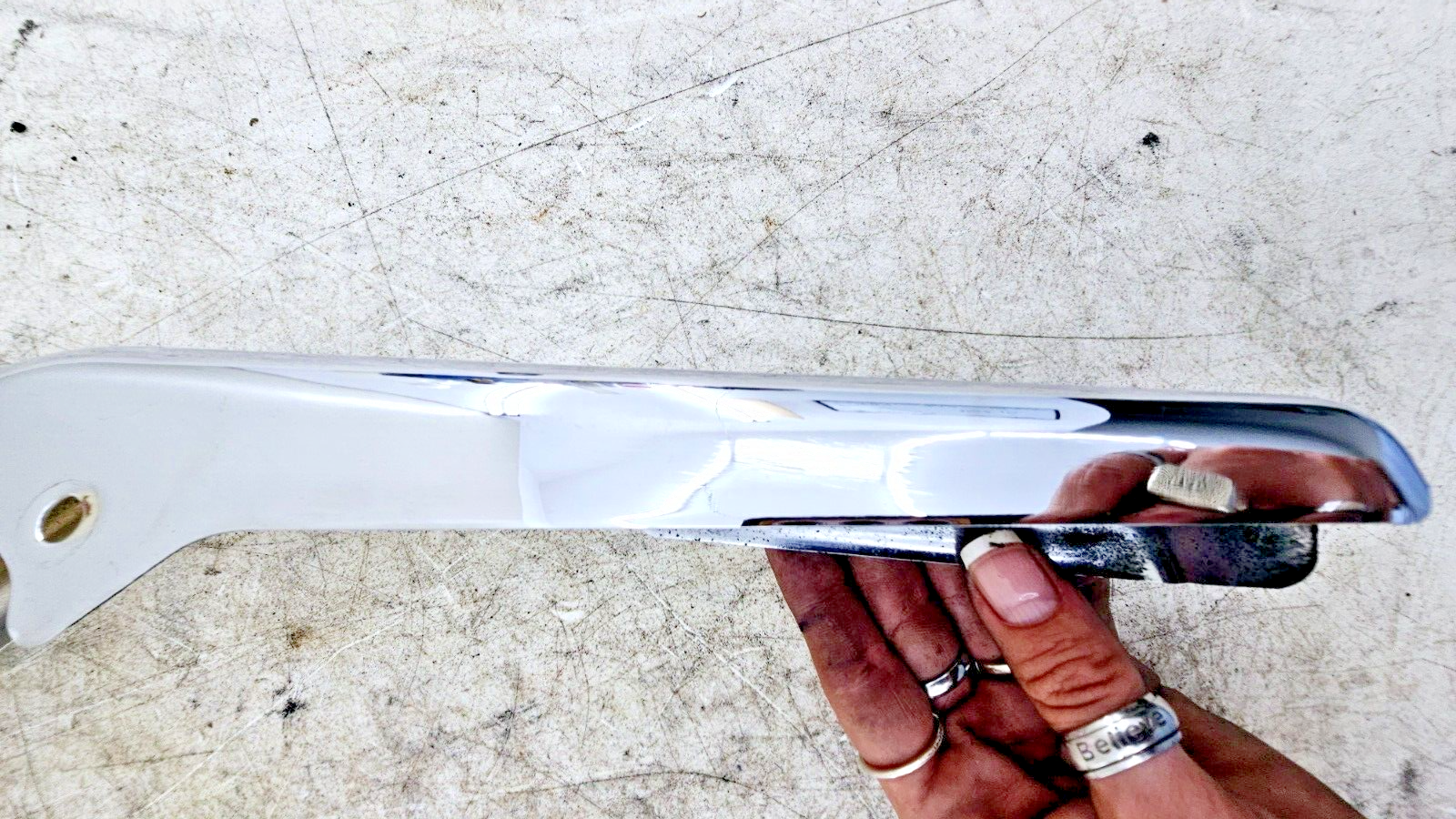 1998 HARLEY FLH ELECTRA GLIDE Chrome Rear Frame Strut Arm Cover Guard