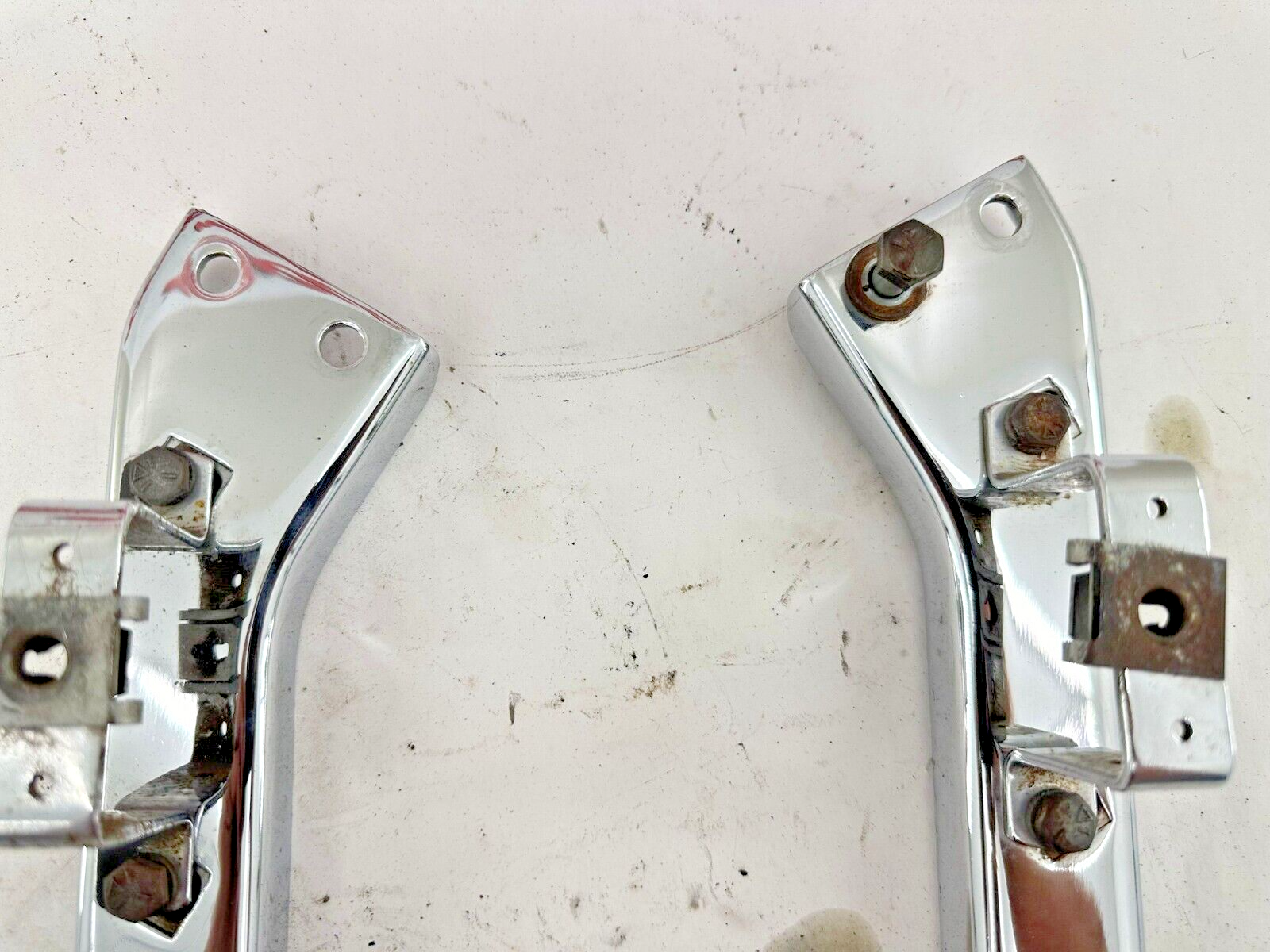 1990 HARLEY ELECTRA TOUR GLIDE Chrome Saddlebag Mounting Bars Frame