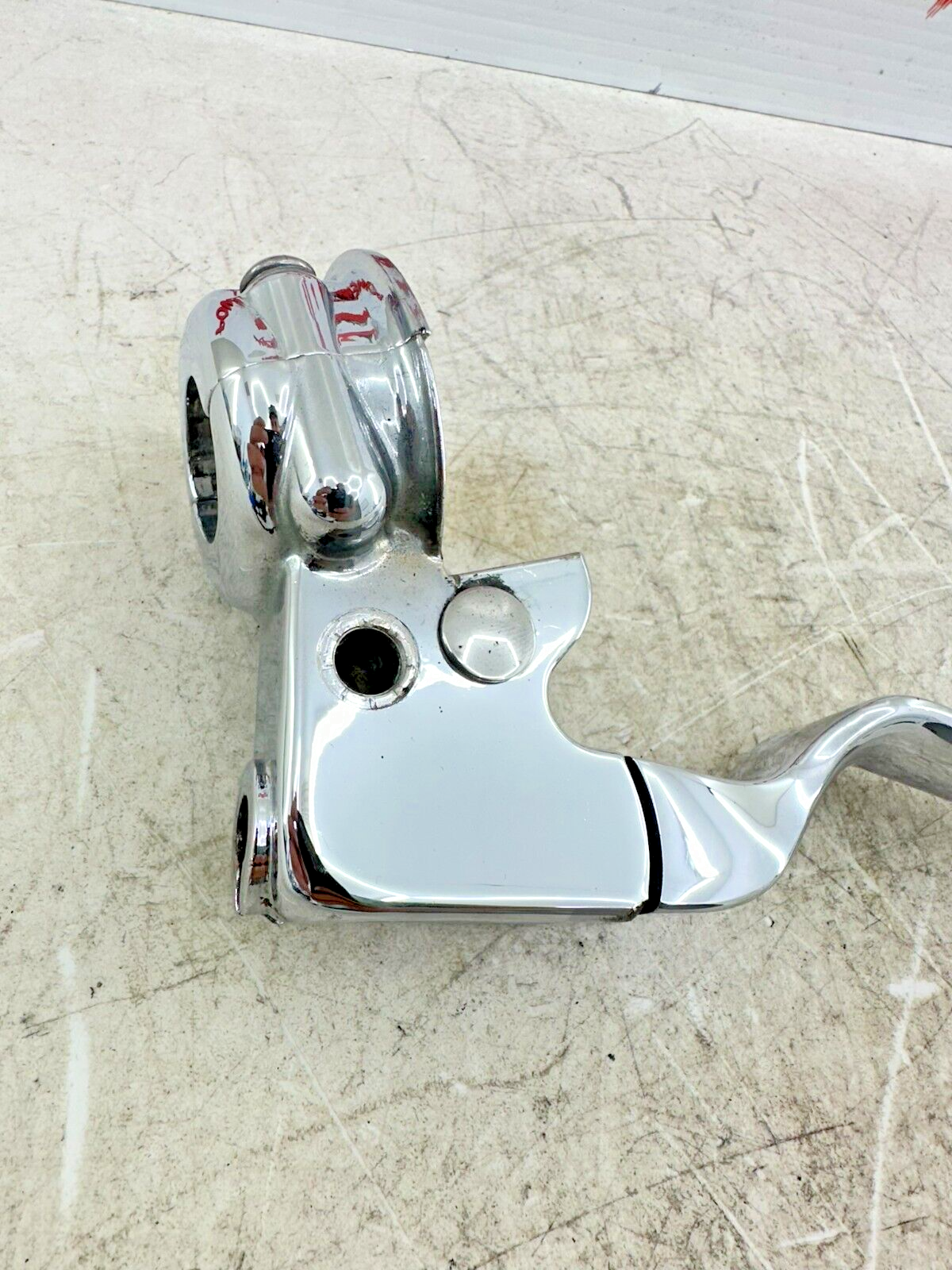 2007 HARLEY SOFTAIL CUSTOM Chrome Clutch Lever + Perch Mounting Bracket