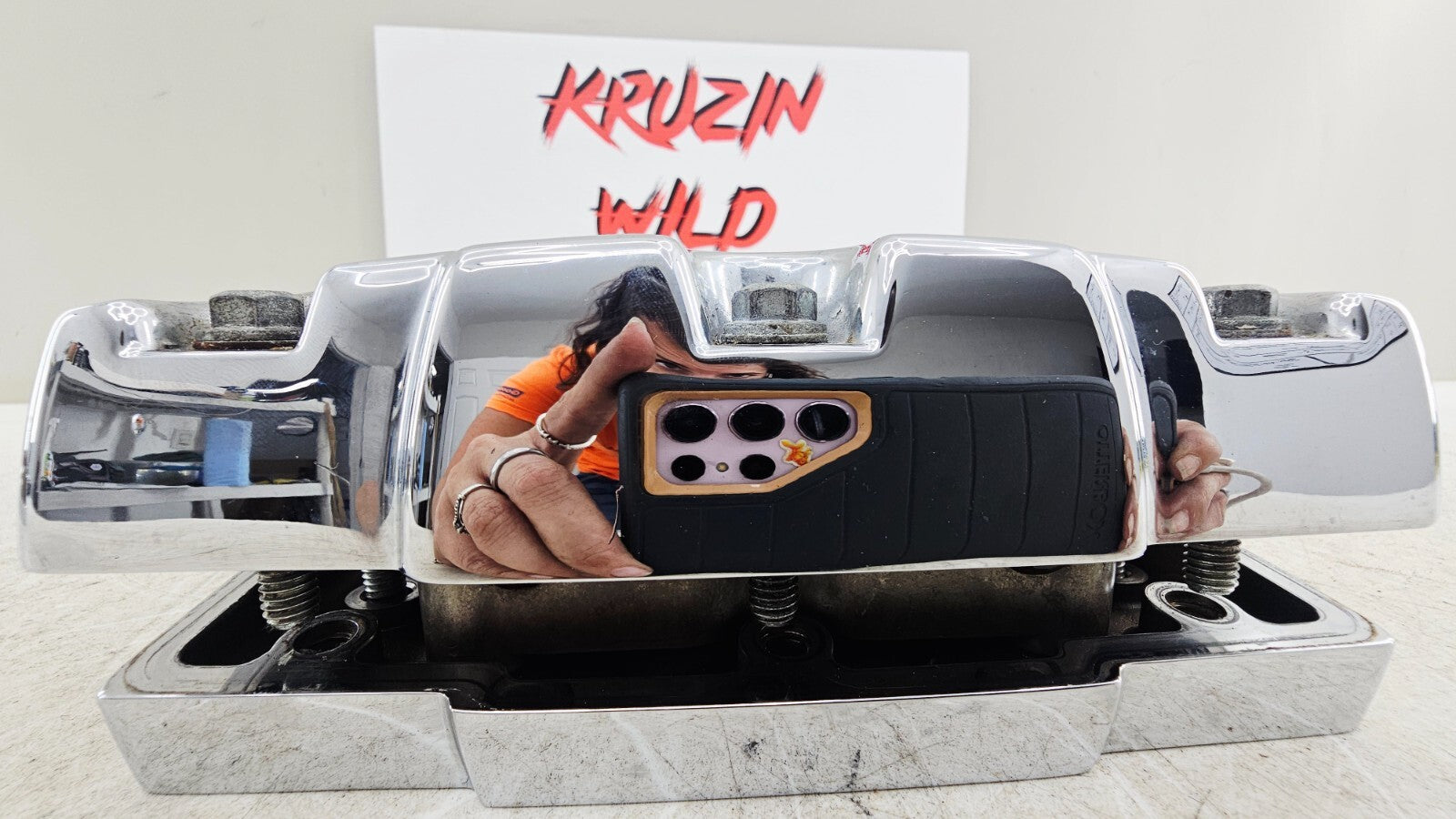 2000 HARLEY FLH ROADKING Chrome Cylinder Head Rocker Boxes 17593-99