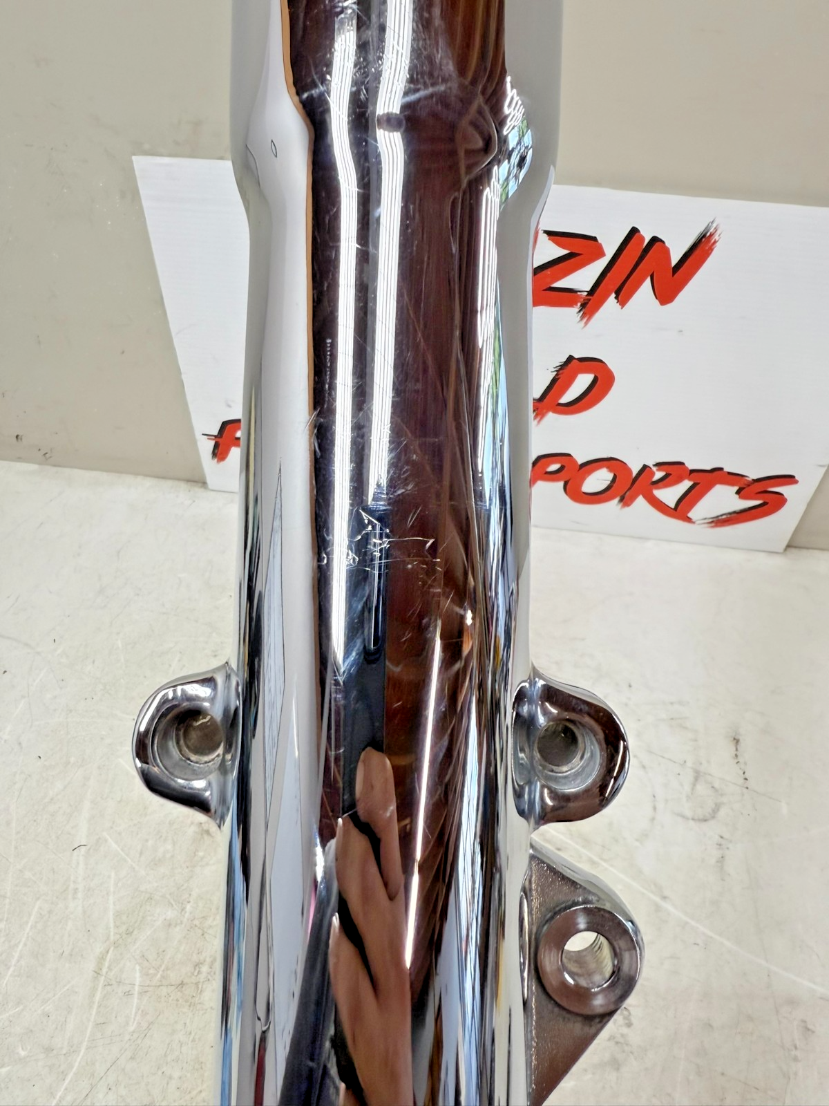 1997 HARLEY DAVIDSON SOFTAIL 41mm Left Chrome Fork Leg Tube Lower Slider