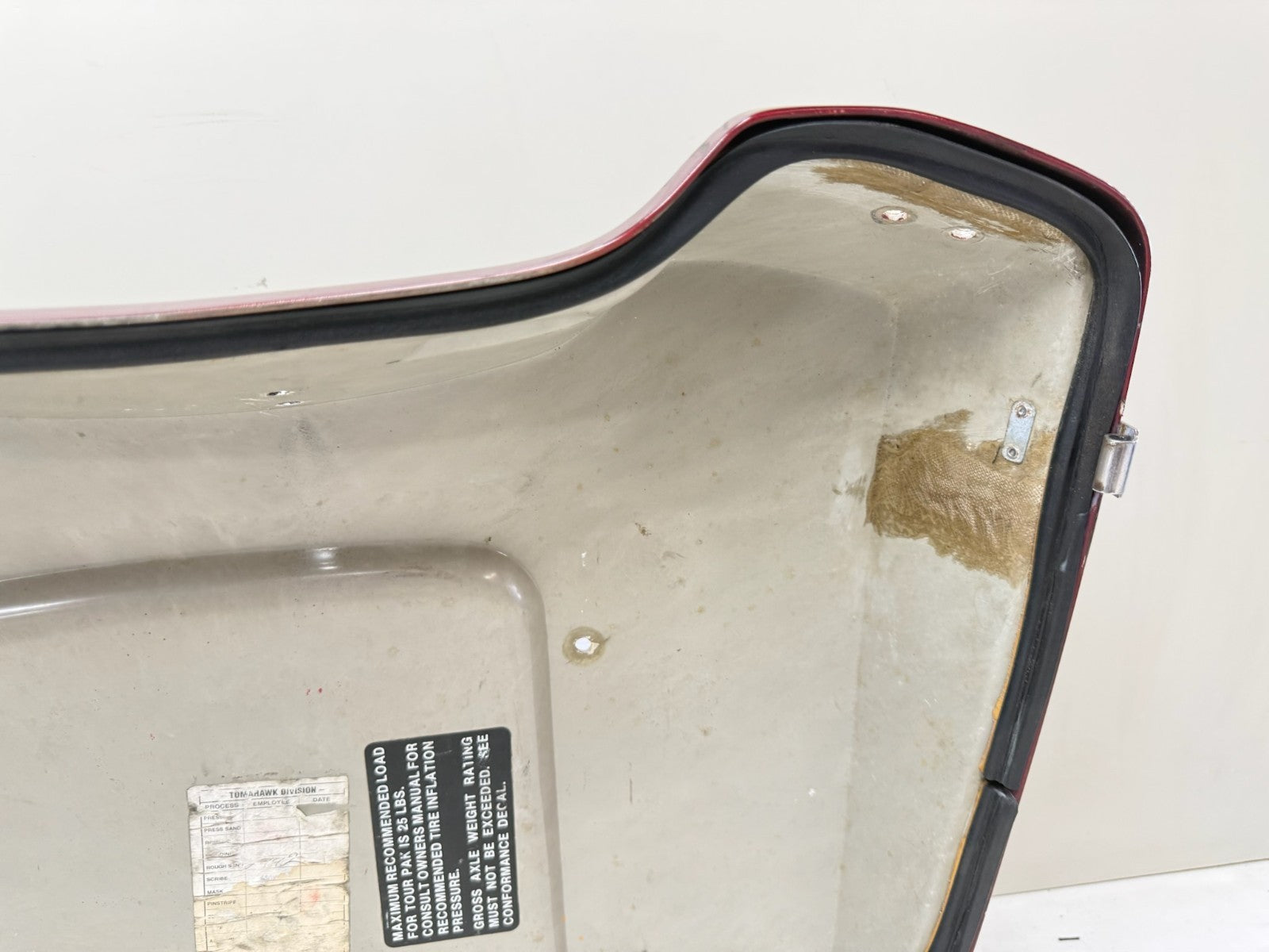 1995 HARLEY FLH ELECTRA GLIDE Trunk Tour Pack Lid Top 30th Anniversary
