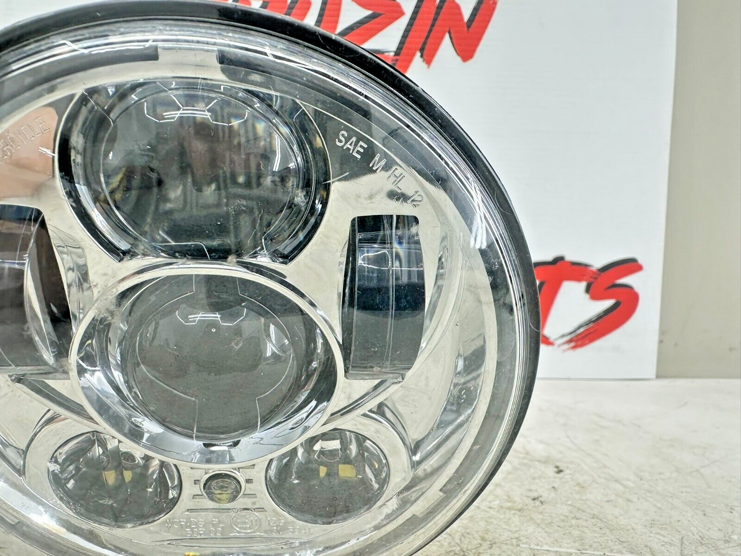 2001 HARLEY SOFTAIL Chrome Day Maker Projector LED Headlight 5.5" OEM HD