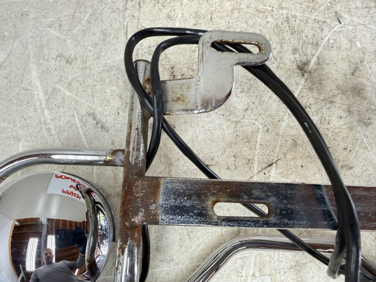 1995 HARLEY FLH ELECTRA GLIDE Rear Plate Holder Light Bar Mount Tail