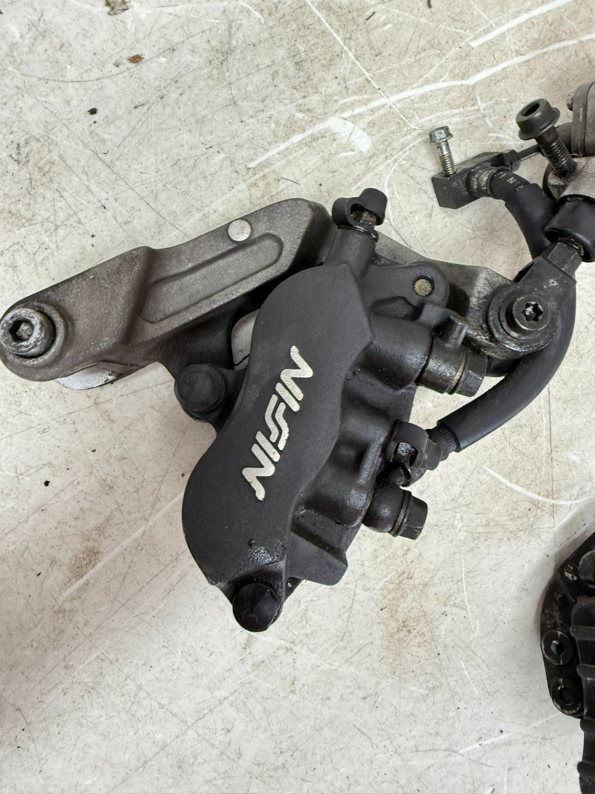 2002 Honda Goldwing GL1800 Front Brake Caliper Left Right & Brake Line Hose