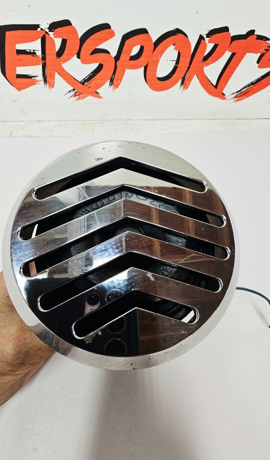 1995 HARLEY SOFTAIL FATBOY Horn & Chrome Slotted Cover
