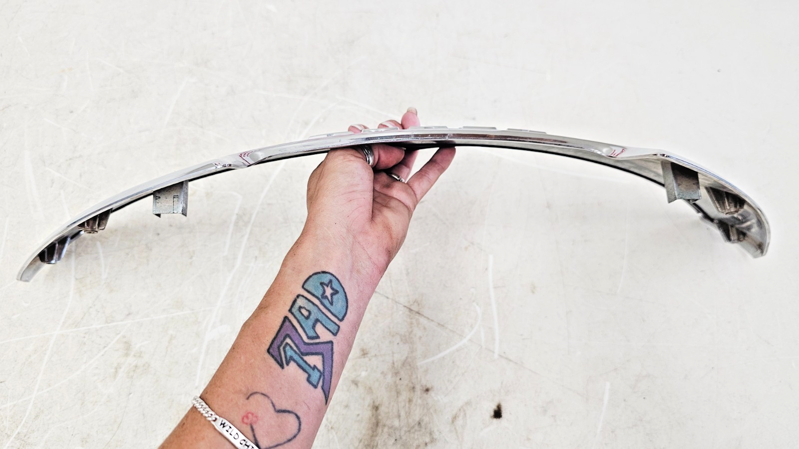 2000 HONDA VALKYRIE INTERSTATE Upper Fairing Windshield Trim Garnish Chrome