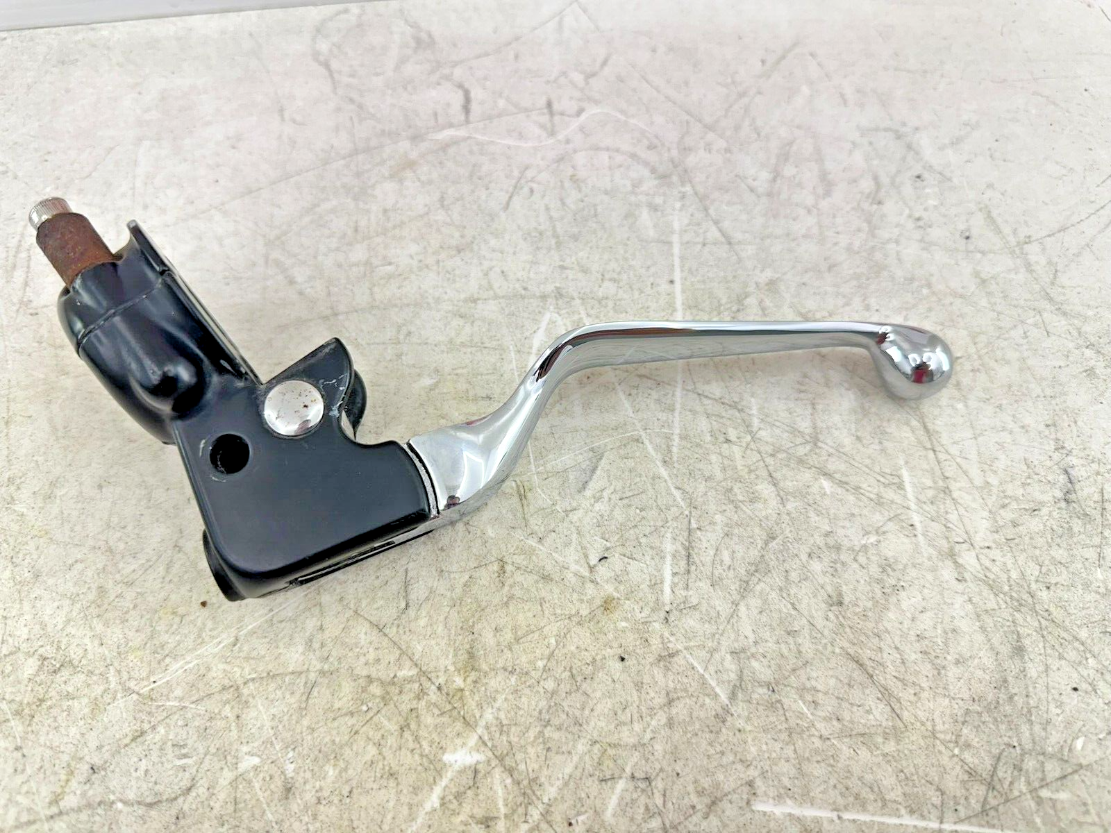 2003 HARLEY ELECTRA GLIDE classic Chrome Clutch Lever W/ Perch MTG Black