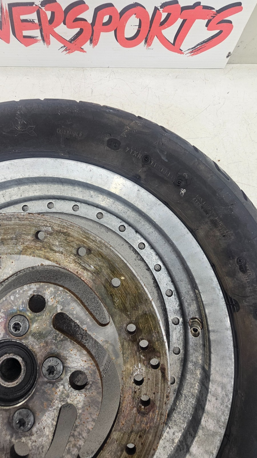 2000 Harley Davidson Sportster 16x3 Rear Wheel Rim Mag Solid Slotted