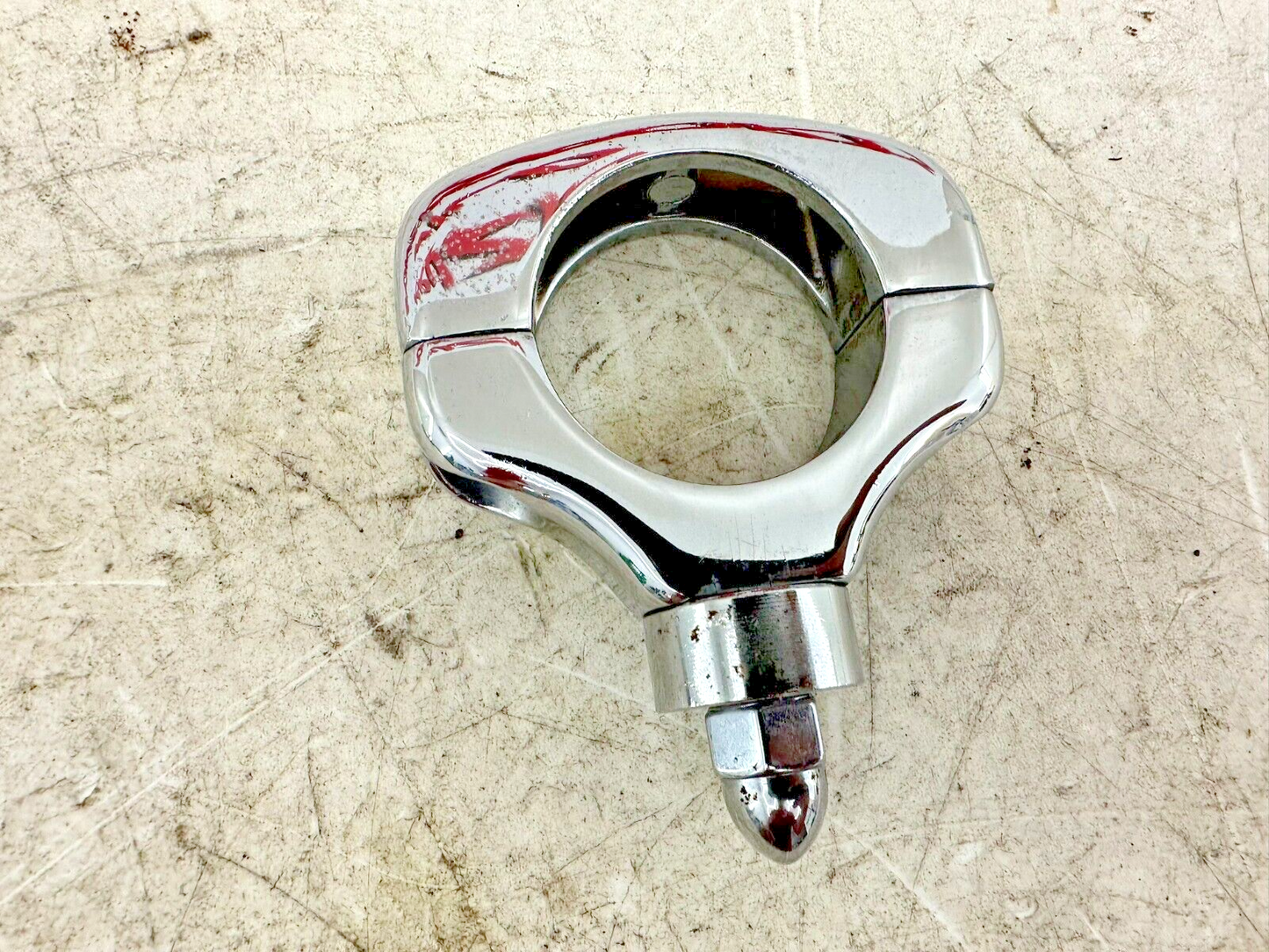 1999 HARLEY SOFTAIL Chrome Fork Mounted Turn Signal Brackets Hardware