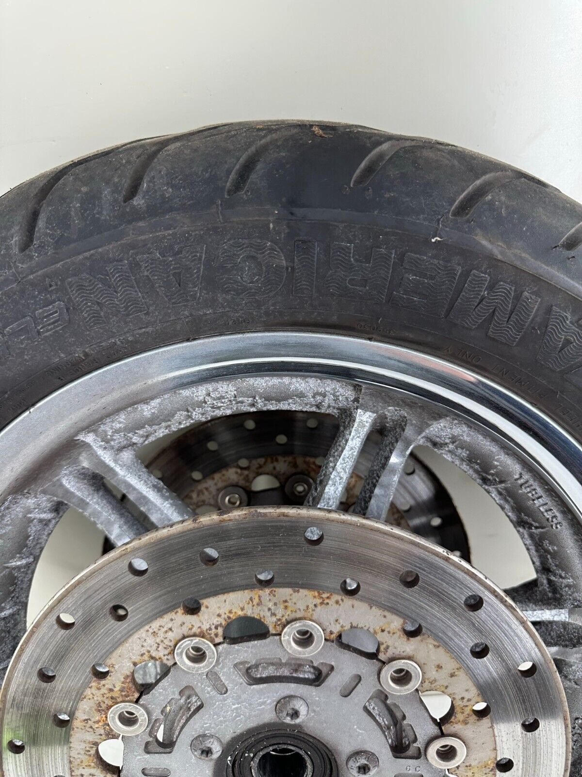 2003 HARLEY FLH ELECTRA GLIDE 16" Front Wheel Rim Nice Tire 6 Spoke CVO