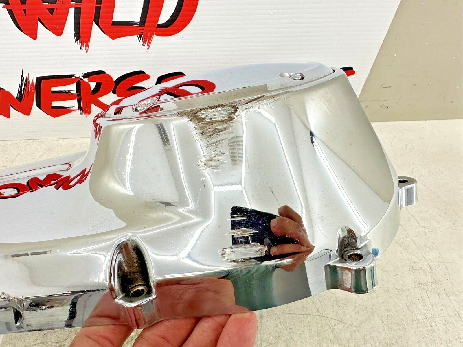 2007 HARLEY SOFTAIL CUSTOM Chrome Outer Primary Clutch Cover Case Housing