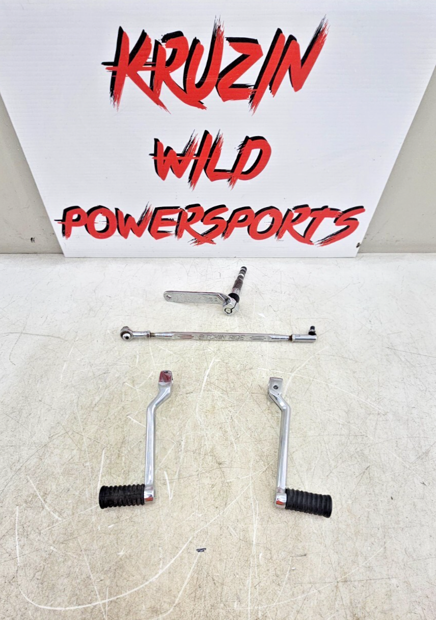 2000 HARLEY FLH ROADKING Chrome Heal Toe Shifter Shift Lever Linkage