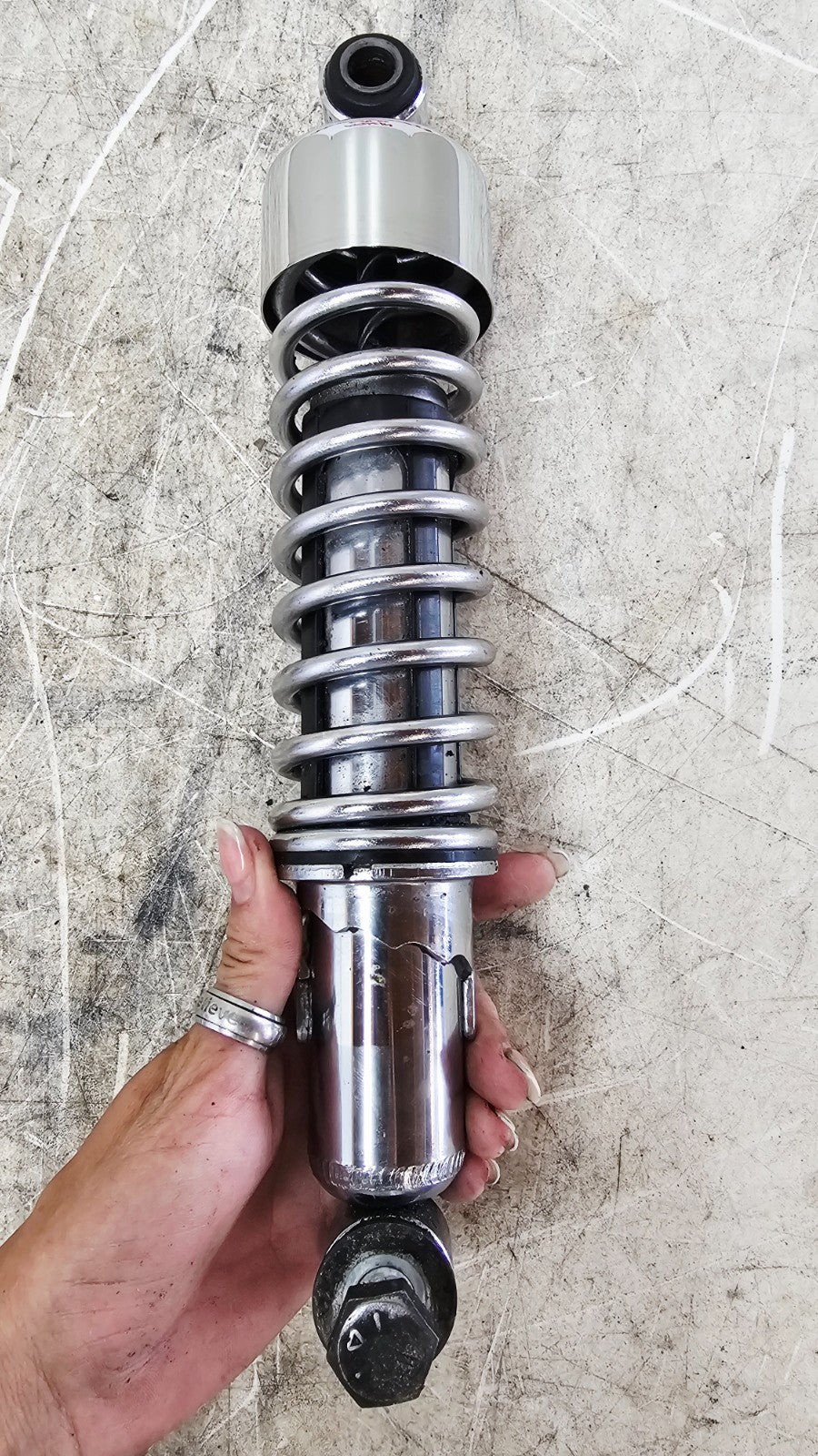 2001 Harley Davidson Sportster Rear Shocks Suspension Chrome OEM