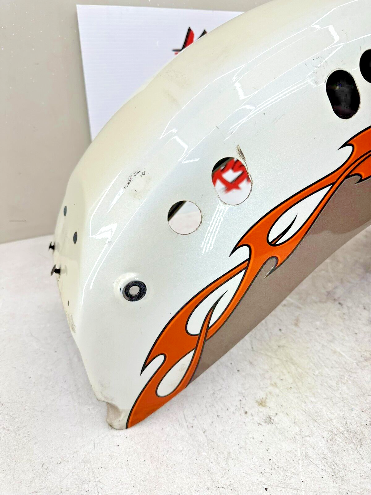 2006 Victory Kingpin Rear Fender OEM Arlen Ness Flame