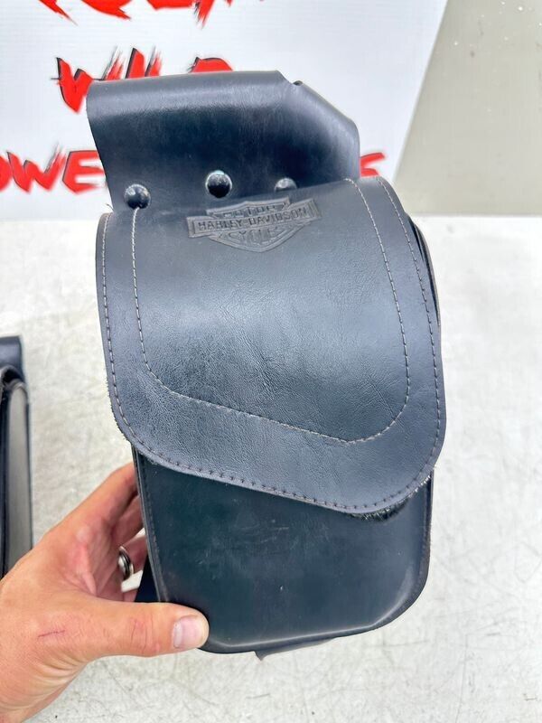 1999 HARLEY FLH ELECTRA GLIDE Saddlebag Bumper Rails Storage Pocket Luggage OEM