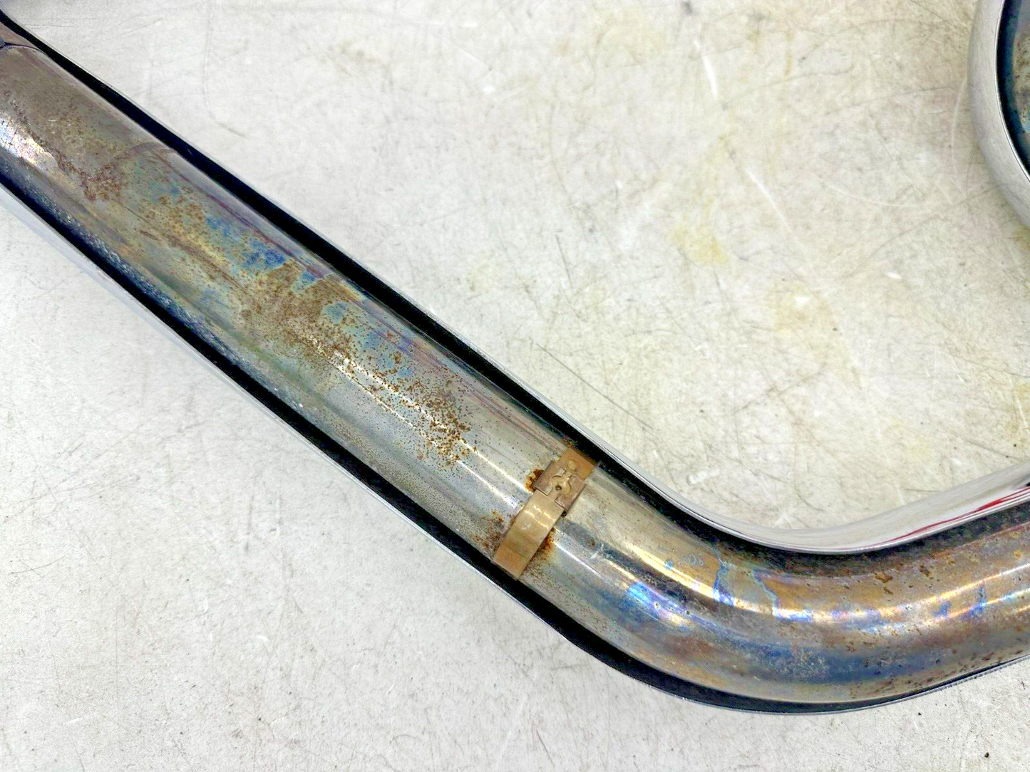 2005 Victory Kingpin Exhaust System Header Head Pipe + Heat Shield