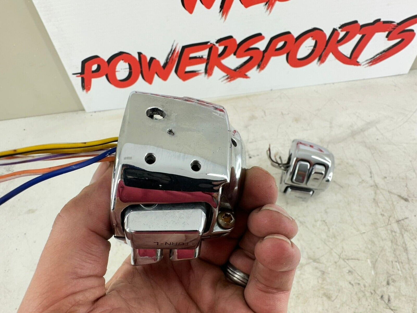 2003 HARLEY SOFTAIL Chrome Right Left Hand Controls Switch Housing