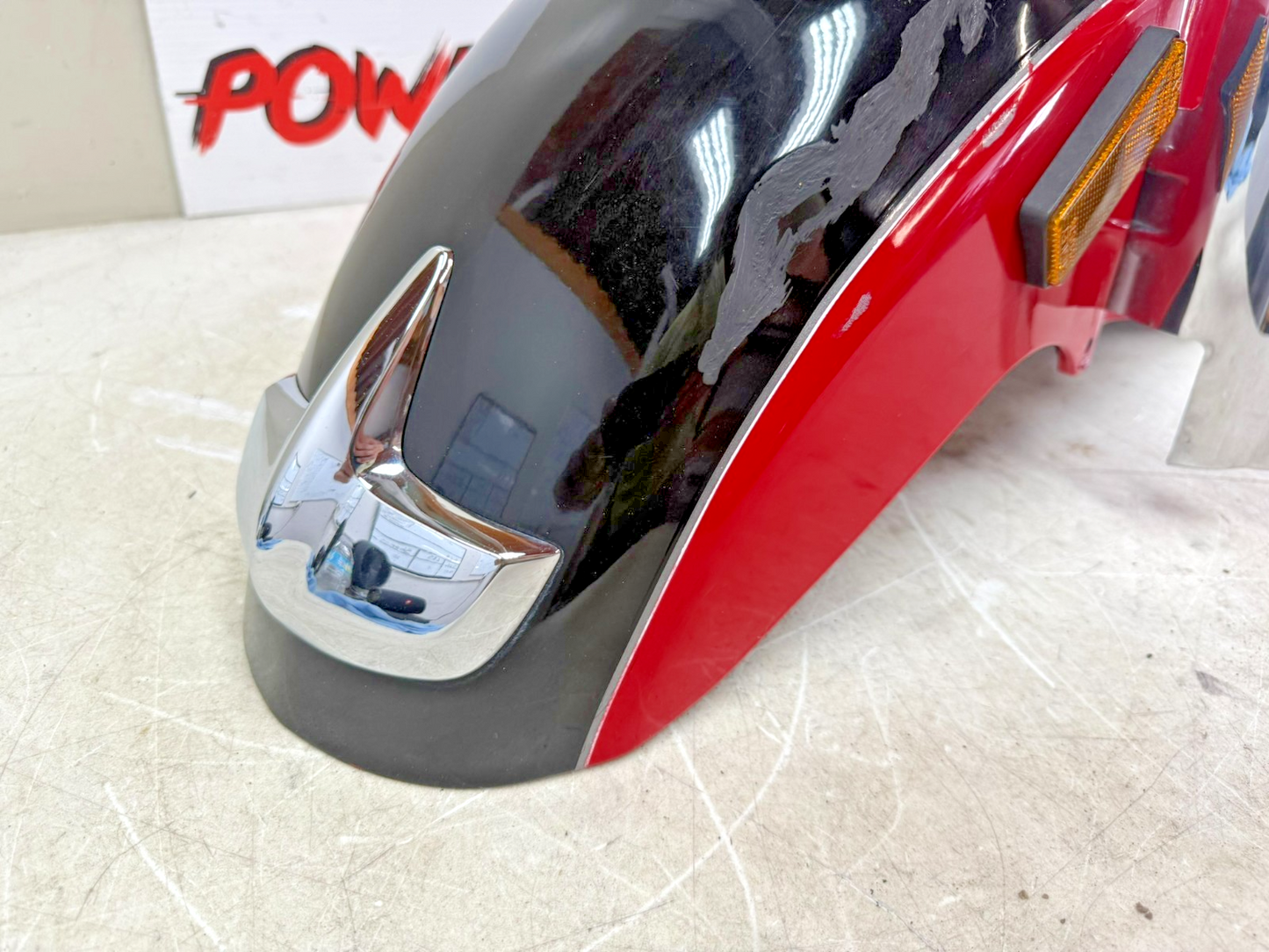 2001 HONDA VALKYRIE INTERSTATE OEM Front Fender With Chrome Trim Tip