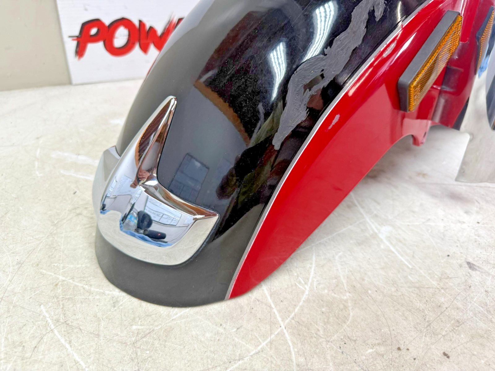 2001 HONDA VALKYRIE INTERSTATE OEM Front Fender With Chrome Trim Tip