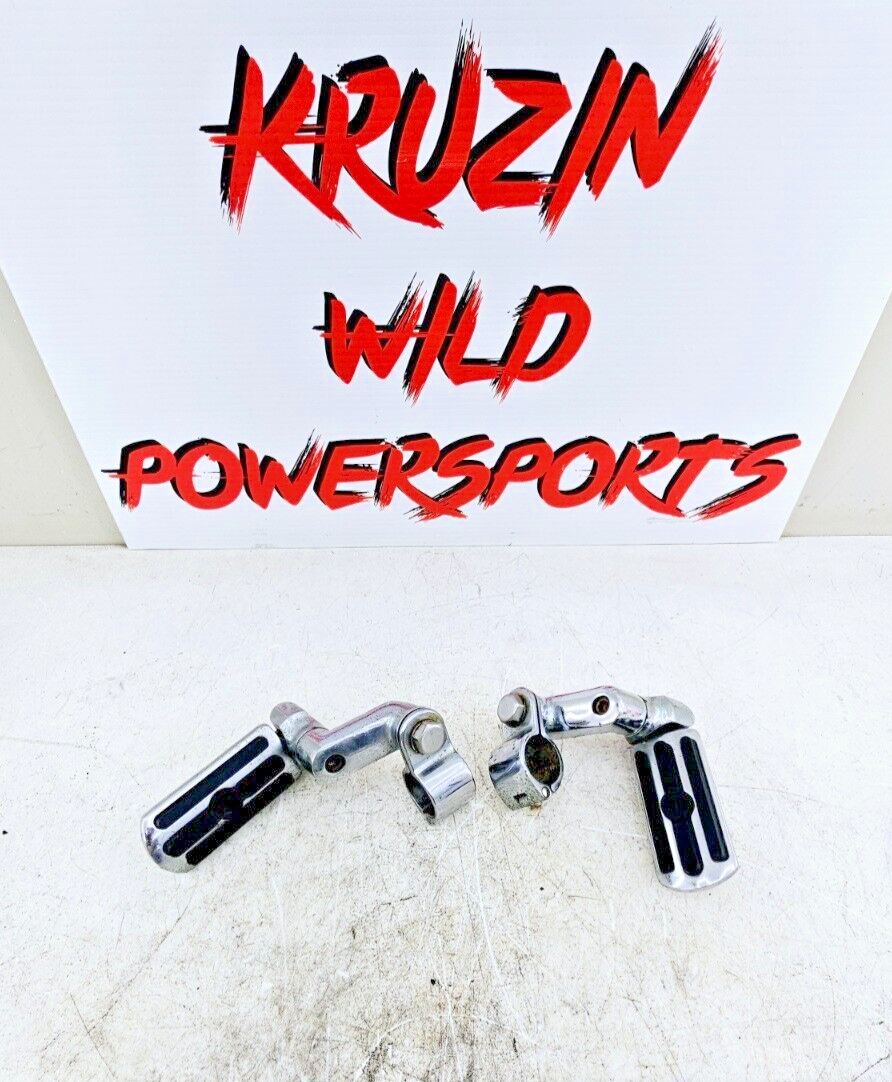 2002 HARLEY ELECTRA GLIDE Chrome OEM HD Highway Foot Pegs Peg Rest