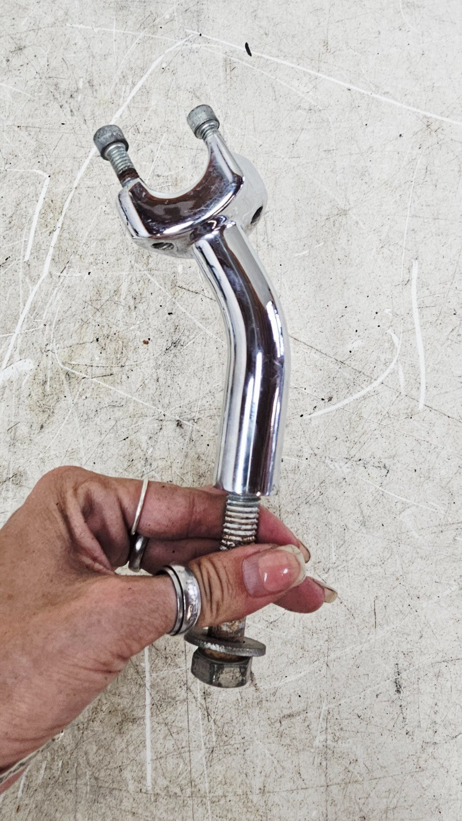 1997 HARLEY DYNA Chrome Pullback Handle Bar Riser